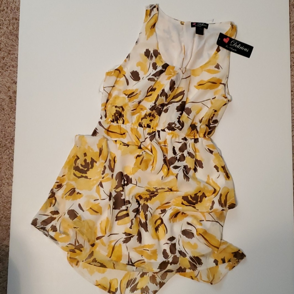 Delirious Sleeveless High/Low Floral Dress